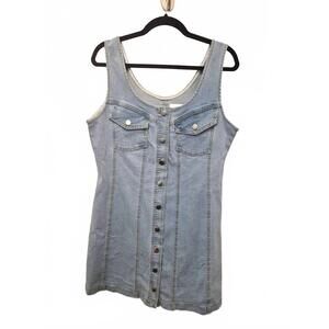 NEW RIVIERA women's sleeveless denim dress in blue